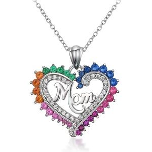 Beautiful Heart Shaped Mom Necklace